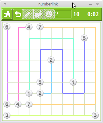 Numberlink Example 2 Numberlink Example 2